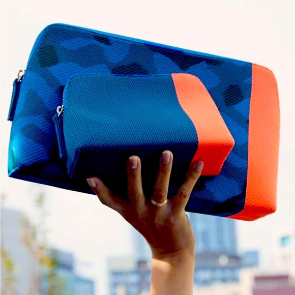 Rothy's Handbags - Rothy’s *retired color*deep Teal & Orange Large Vanity Pouch